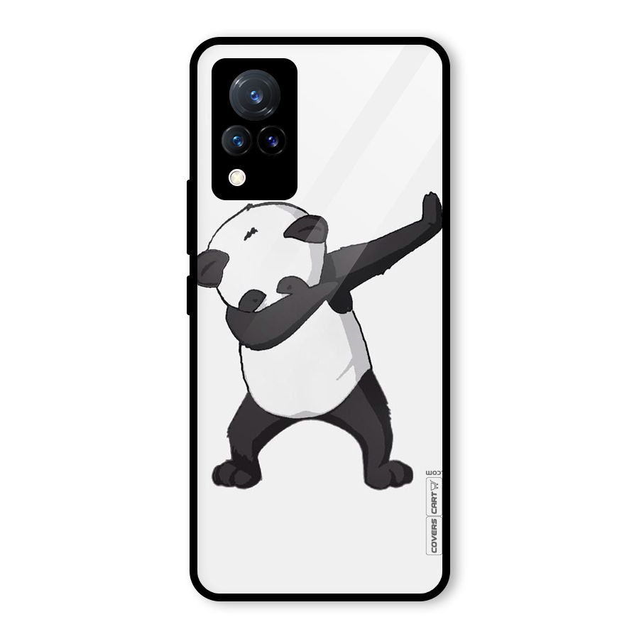 Dab Panda Shoot Glass Back Case for Vivo V21 5G