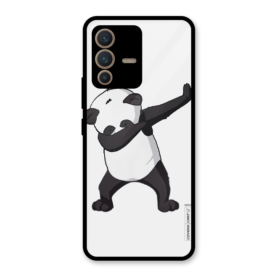Dab Panda Shoot Glass Back Case for Vivo V23 5G