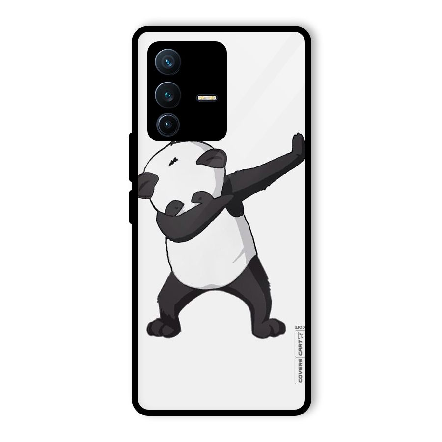 Dab Panda Shoot Glass Back Case for Vivo V23 Pro