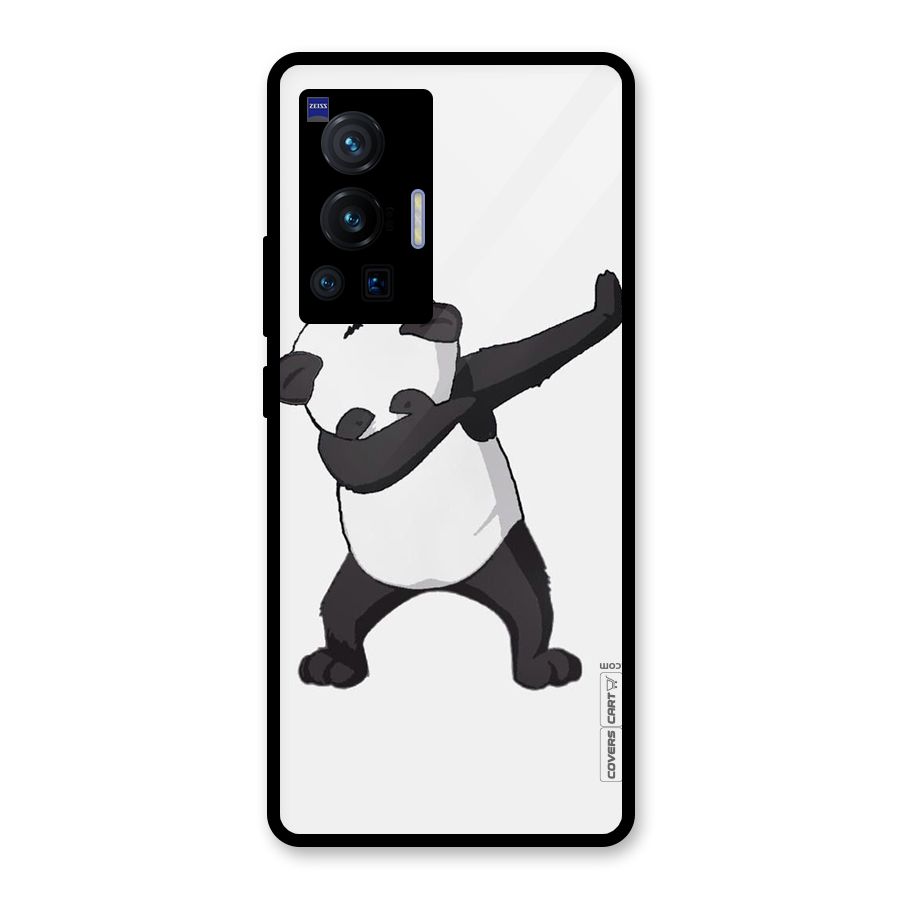 Dab Panda Shoot Glass Back Case for Vivo X70 Pro