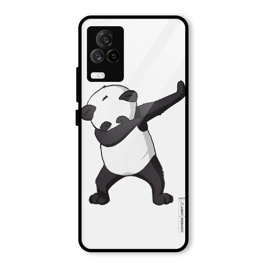 Dab Panda Shoot Glass Back Case for Vivo iQOO 7 Legend 5G