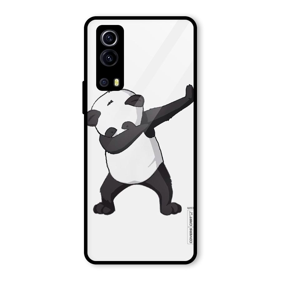 Dab Panda Shoot Glass Back Case for Vivo iQOO Z3