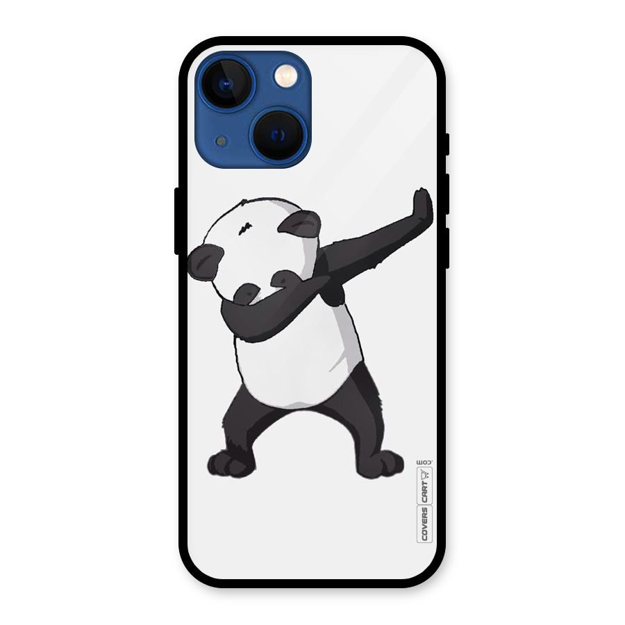 Dab Panda Shoot Glass Back Case for iPhone 13 Mini