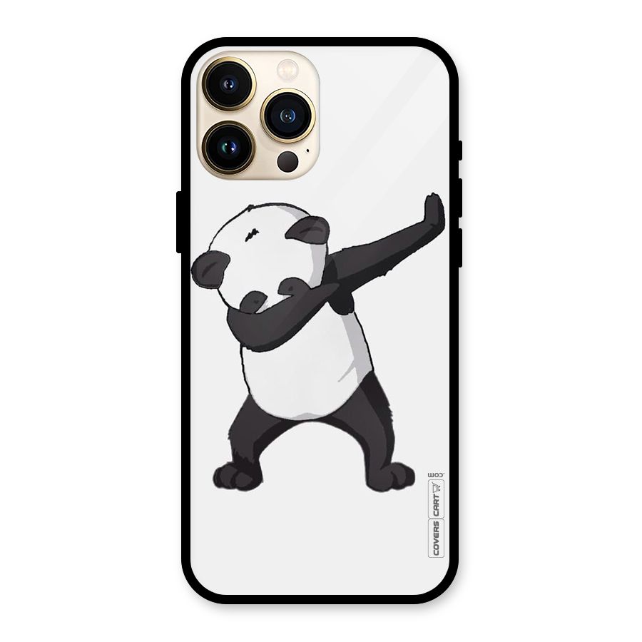 Dab Panda Shoot Glass Back Case for iPhone 13 Pro Max