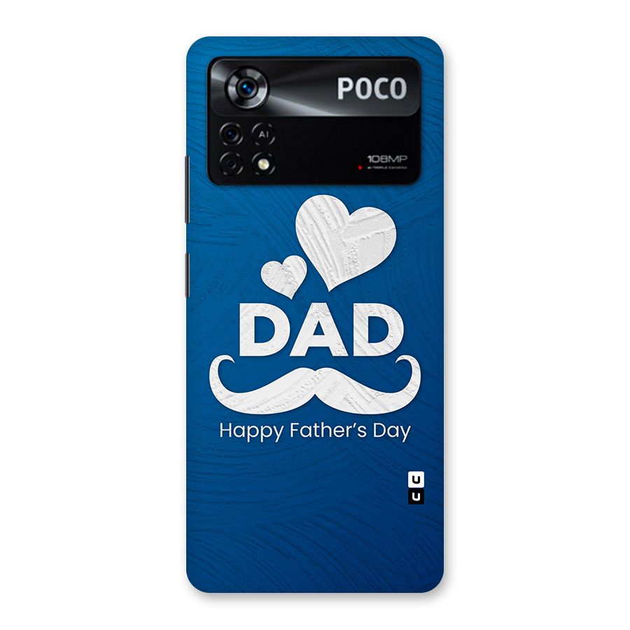 Dad Happy Fathers Day Back Case for Poco X4 Pro 5G