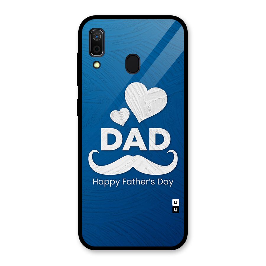 Dad Happy Fathers Day Glass Back Case for Galaxy A30