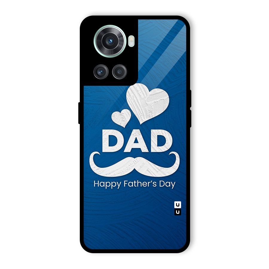 Dad Happy Fathers Day Glass Back Case for OnePlus 10R