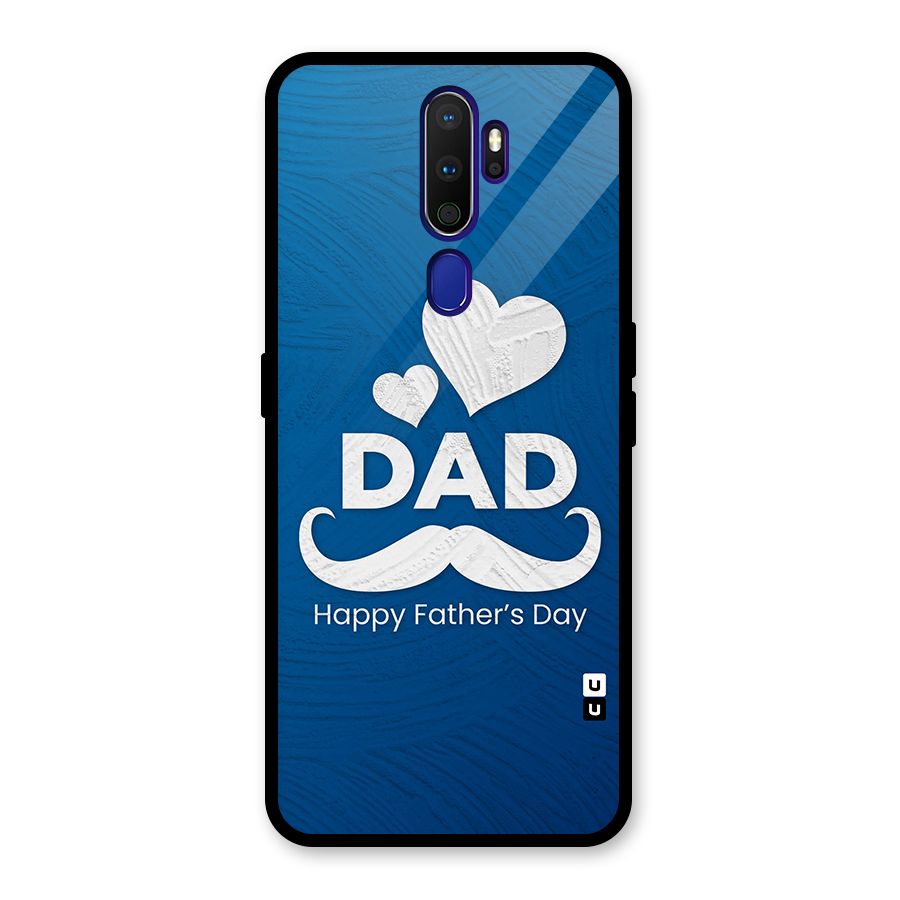 Dad Happy Fathers Day Glass Back Case for Oppo A9 (2020)
