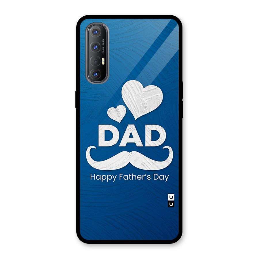 Dad Happy Fathers Day Glass Back Case for Oppo Reno3 Pro