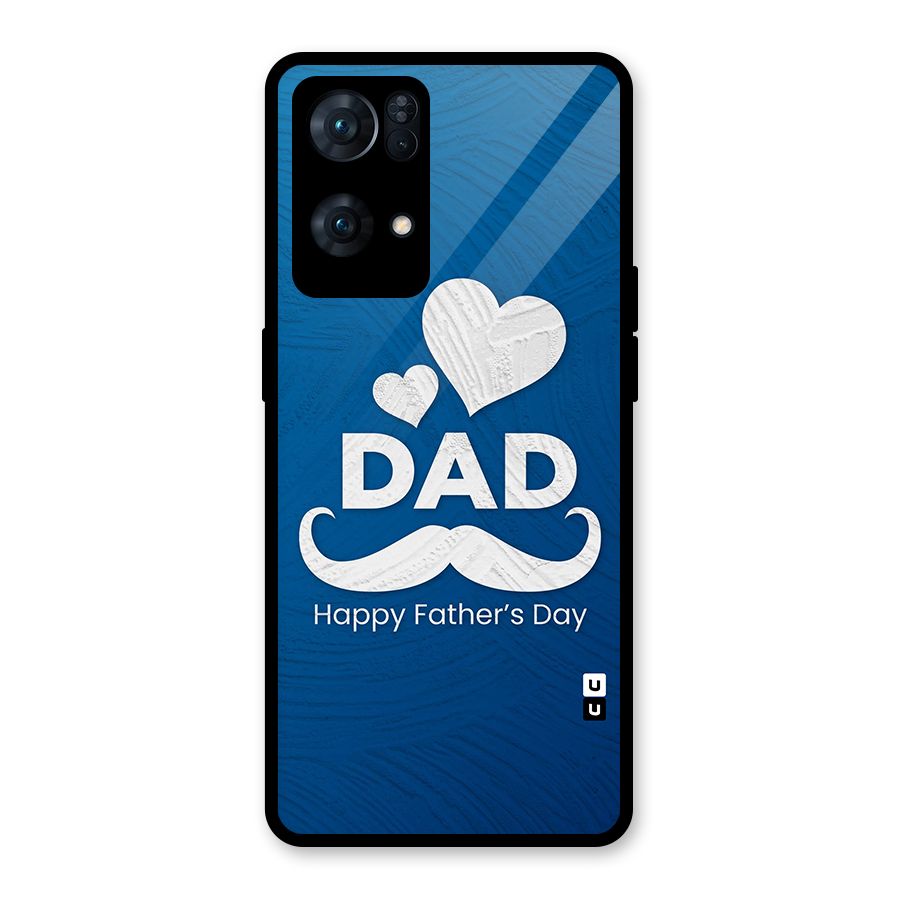 Dad Happy Fathers Day Glass Back Case for Oppo Reno7 Pro 5G