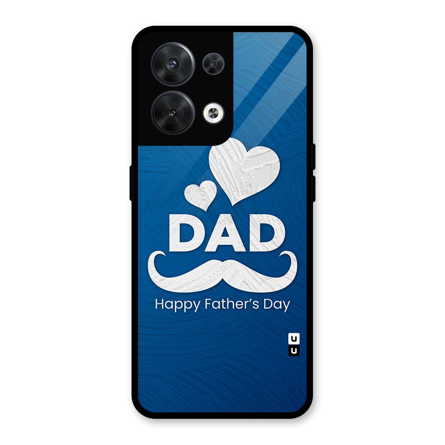 Dad Happy Fathers Day Glass Back Case for Oppo Reno8 5G