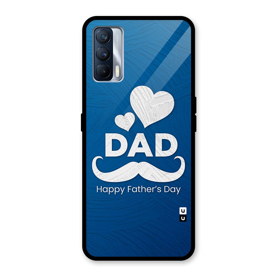 Dad Happy Fathers Day Glass Back Case for Realme X7