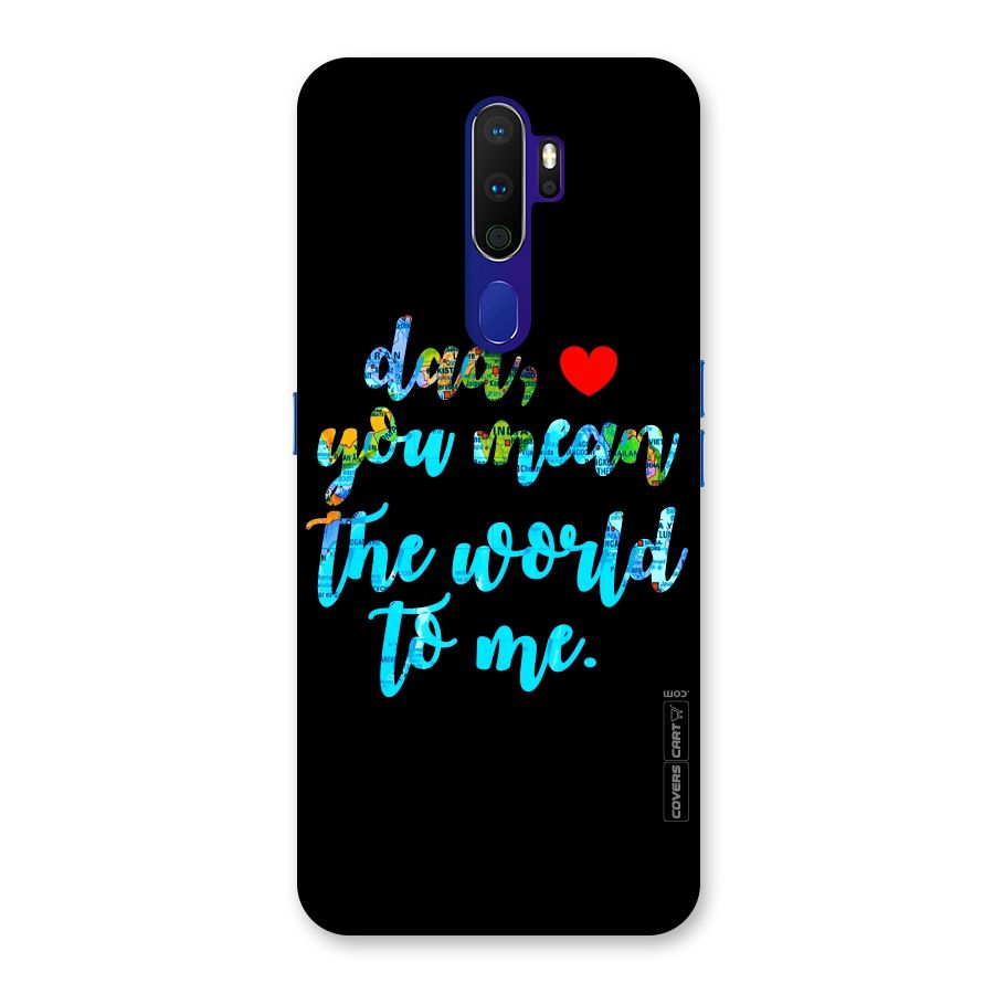 Dad You Mean World to Me Back Case for Oppo A9 (2020)