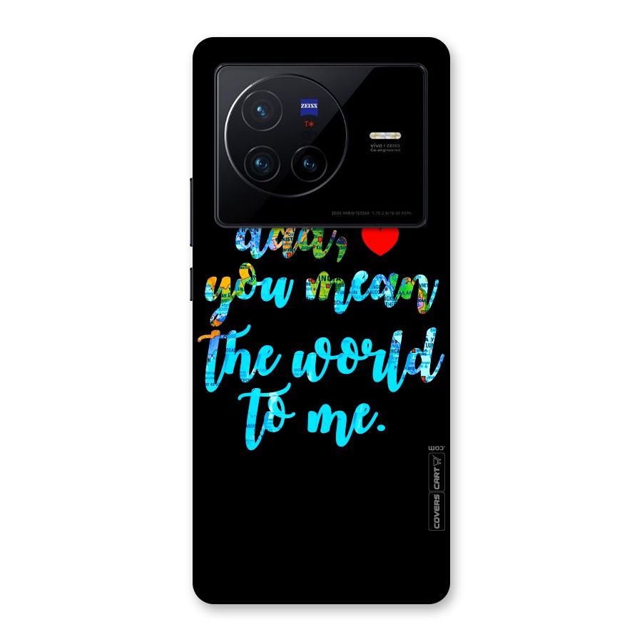 Dad You Mean World to Me Back Case for Vivo X80