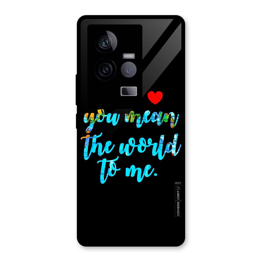 Dad You Mean World to Me Glass Back Case for Vivo iQOO 11 5G