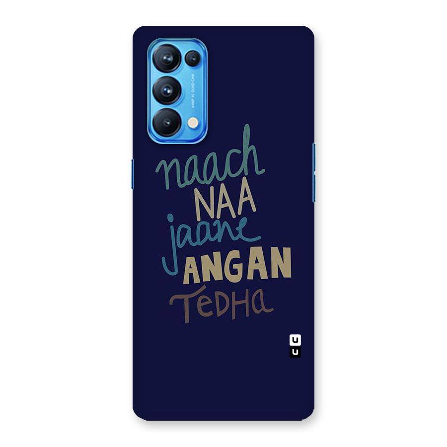 Dance Words Back Case for Oppo Reno5 Pro 5G
