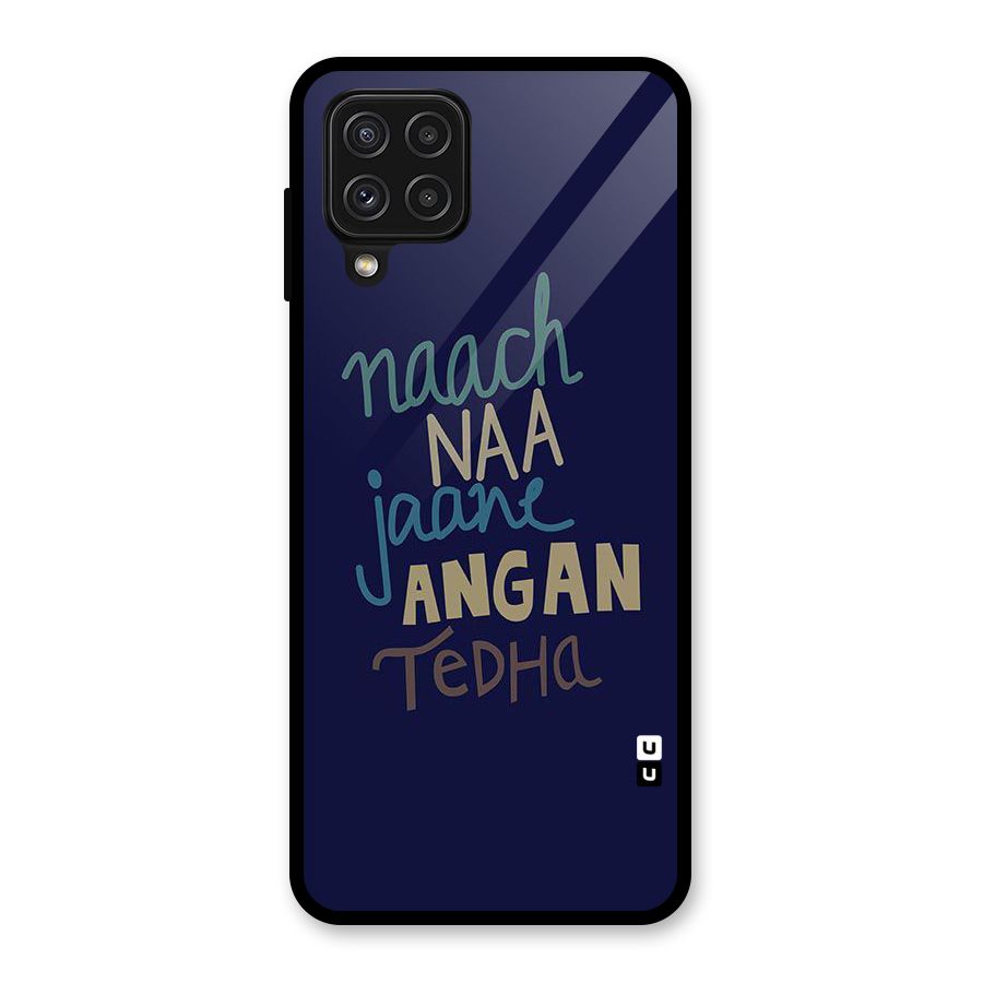 Dance Words Glass Back Case for Galaxy A22 4G