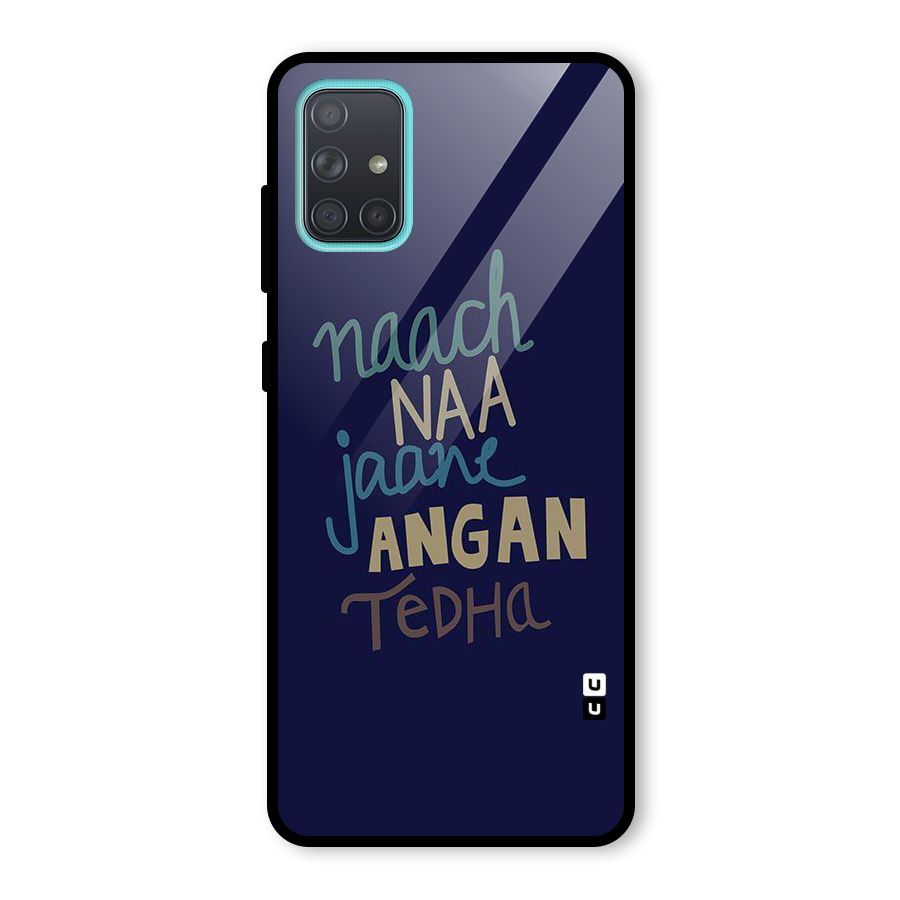 Dance Words Glass Back Case for Galaxy A71