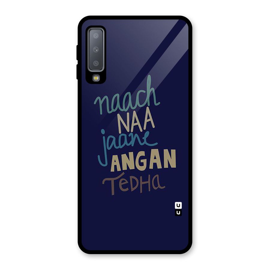 Dance Words Glass Back Case for Galaxy A7 (2018)