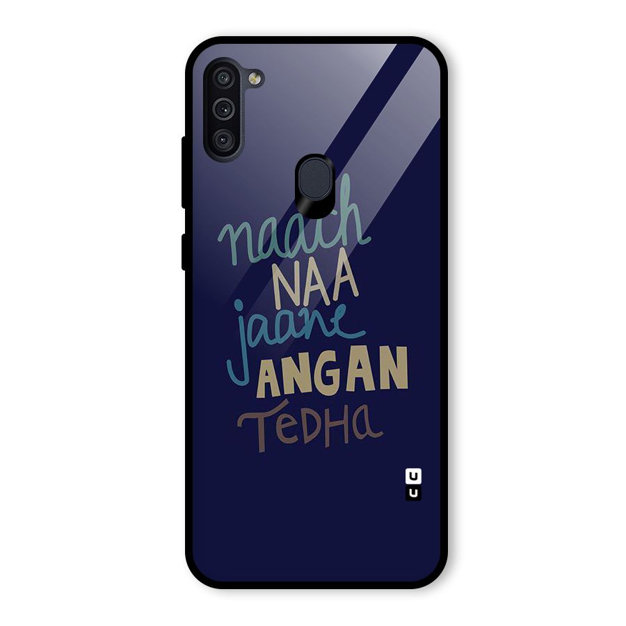 Dance Words Glass Back Case for Galaxy M11