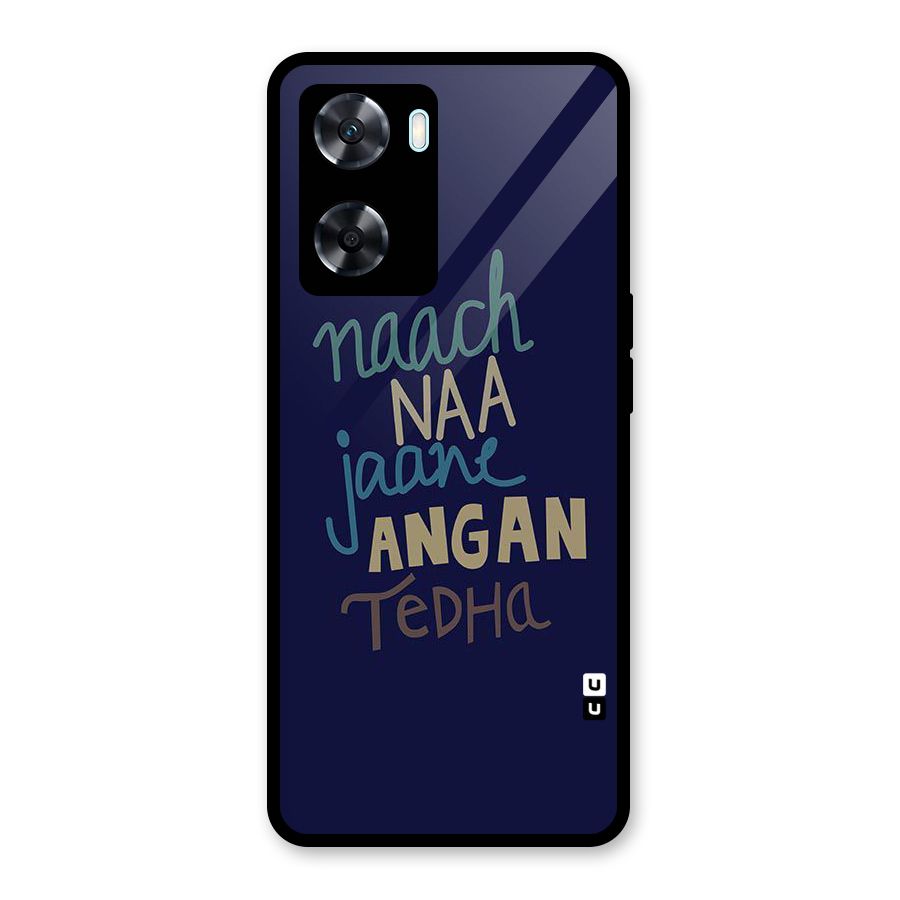 Dance Words Glass Back Case for Oppo A77