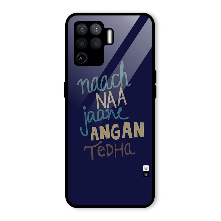 Dance Words Glass Back Case for Oppo F19 Pro