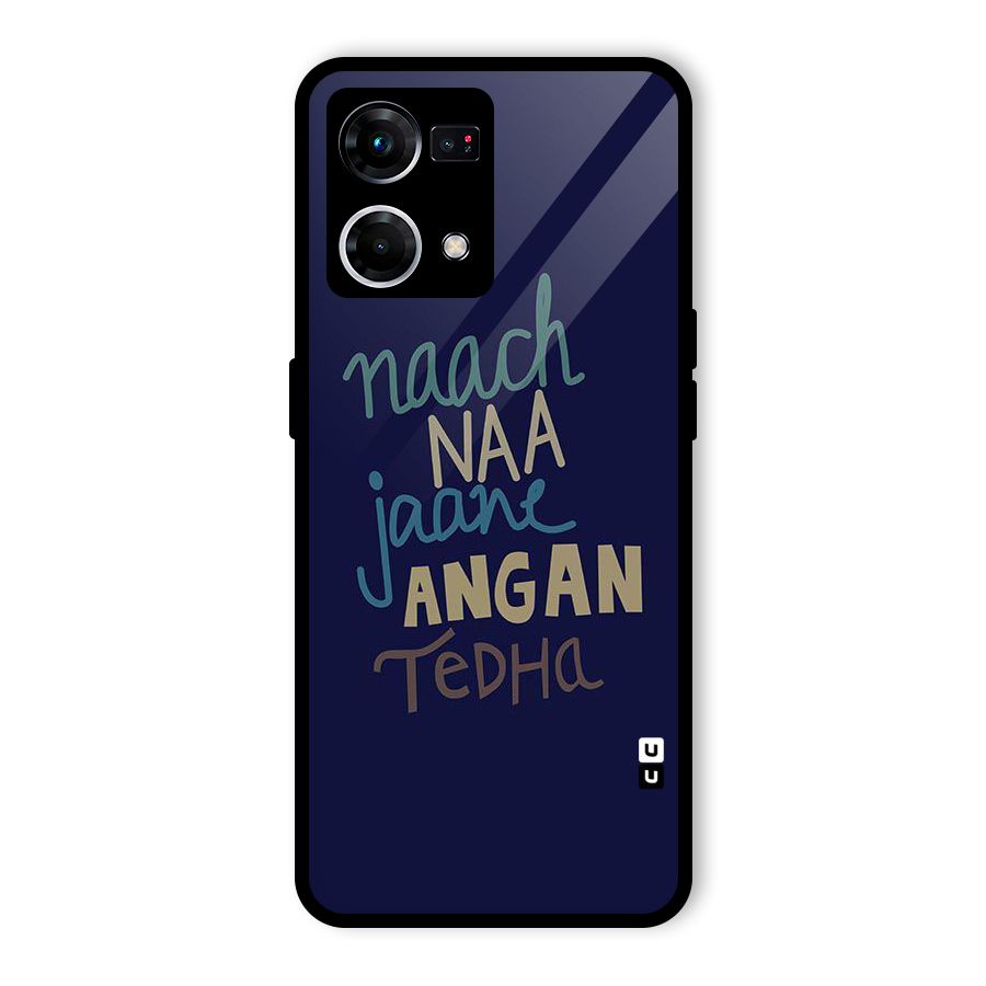 Dance Words Glass Back Case for Oppo F21 Pro 5G