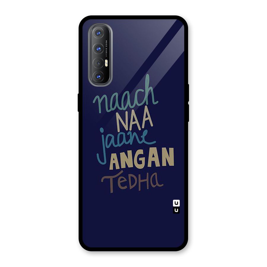 Dance Words Glass Back Case for Oppo Reno3 Pro
