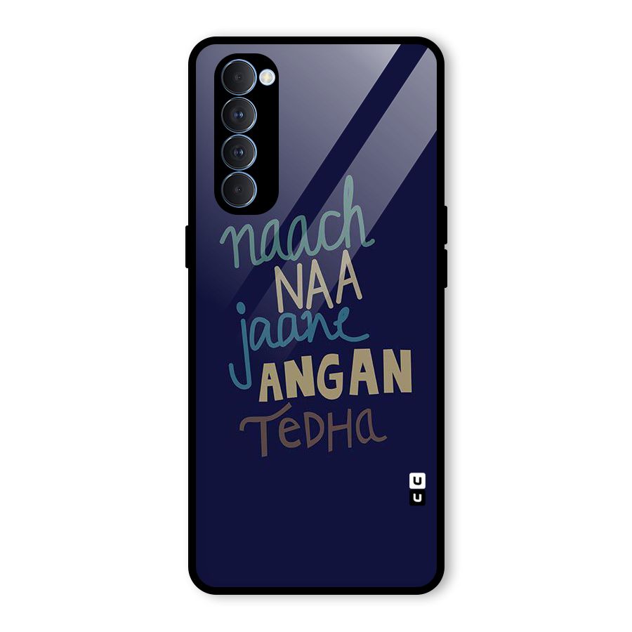 Dance Words Glass Back Case for Oppo Reno4 Pro