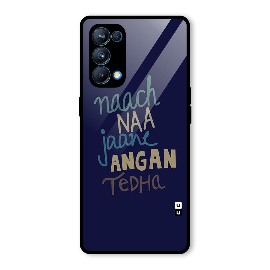Dance Words Glass Back Case for Oppo Reno5 Pro 5G
