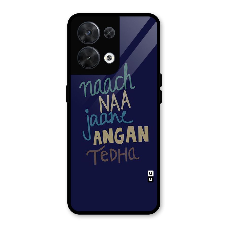 Dance Words Glass Back Case for Oppo Reno8 5G