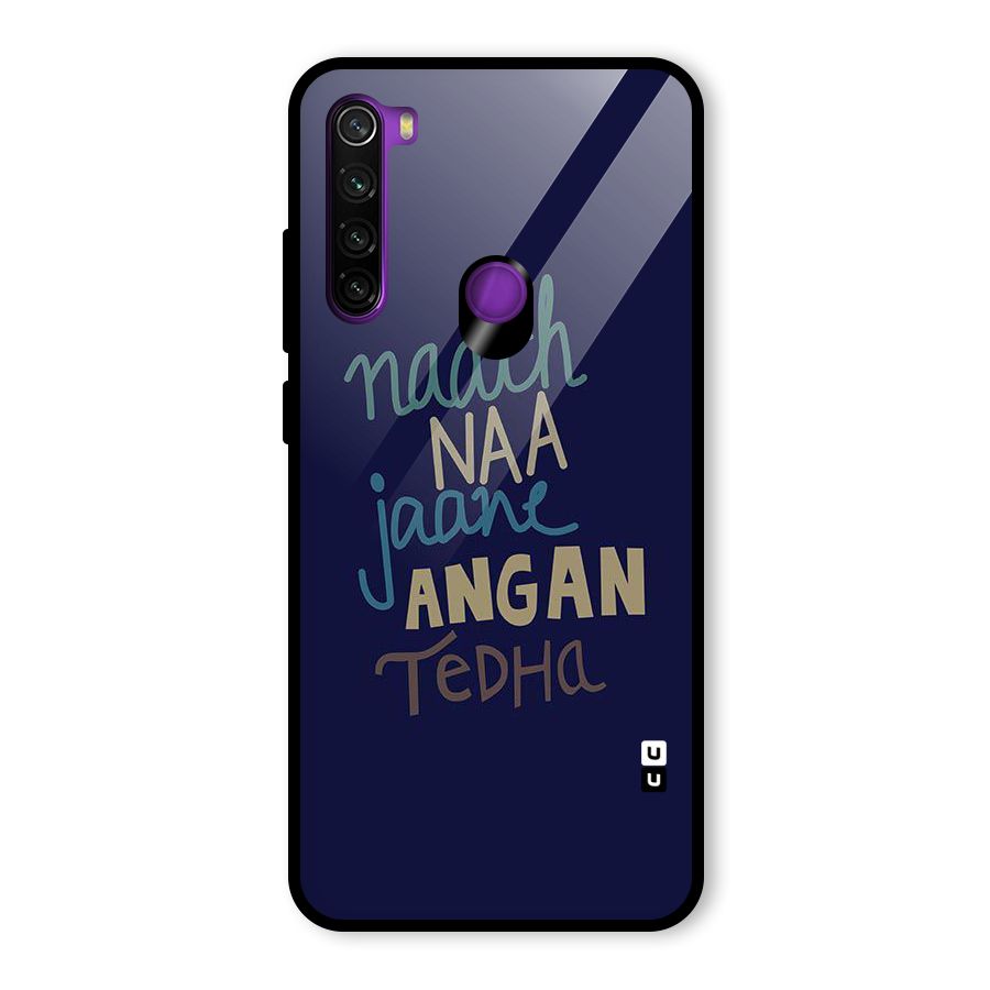 Dance Words Glass Back Case for Redmi Note 8