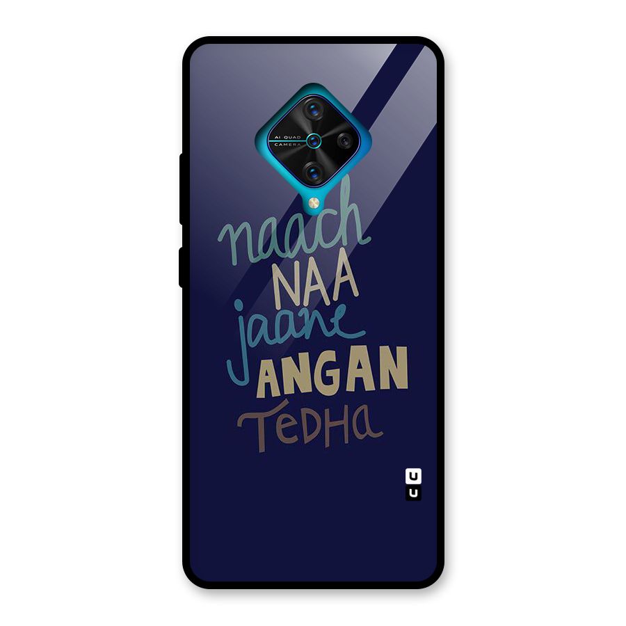 Dance Words Glass Back Case for Vivo S1 Pro
