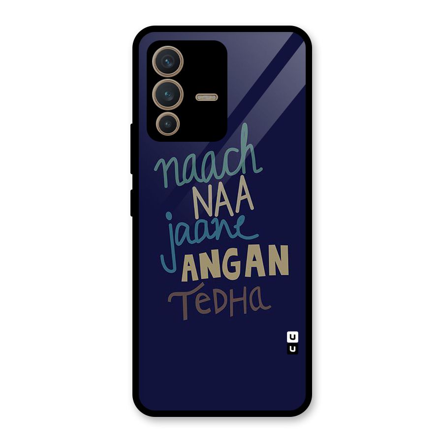 Dance Words Glass Back Case for Vivo V23 5G