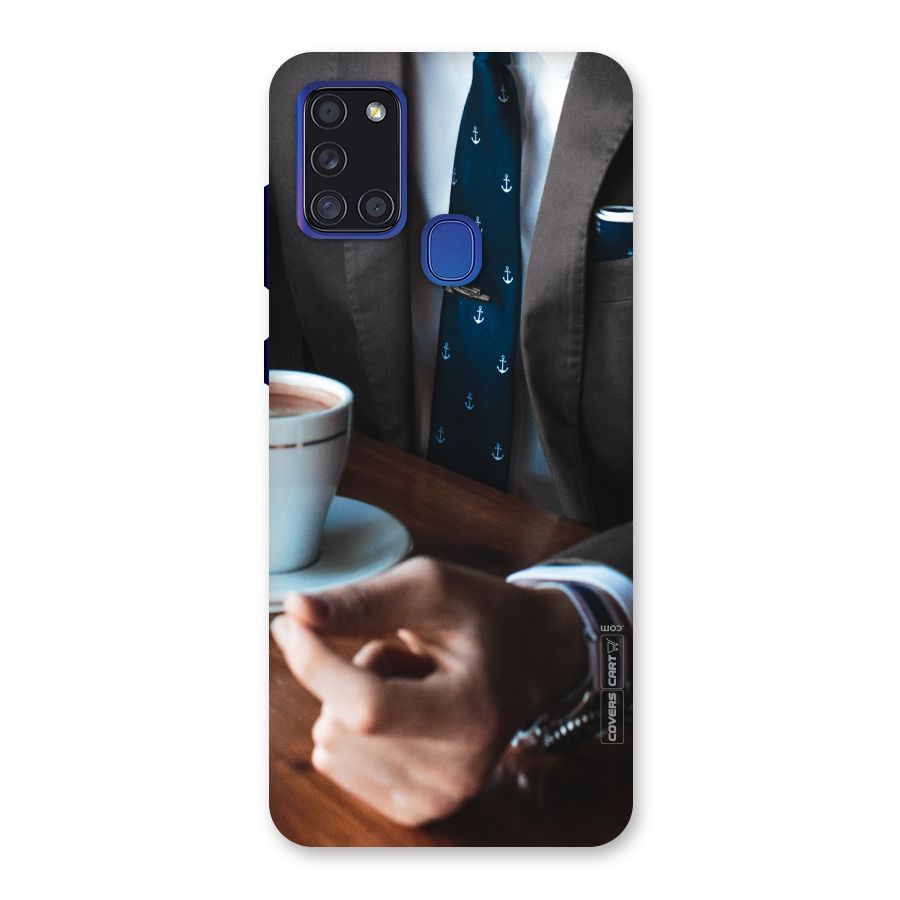 Dapper Suit Back Case for Galaxy A21s