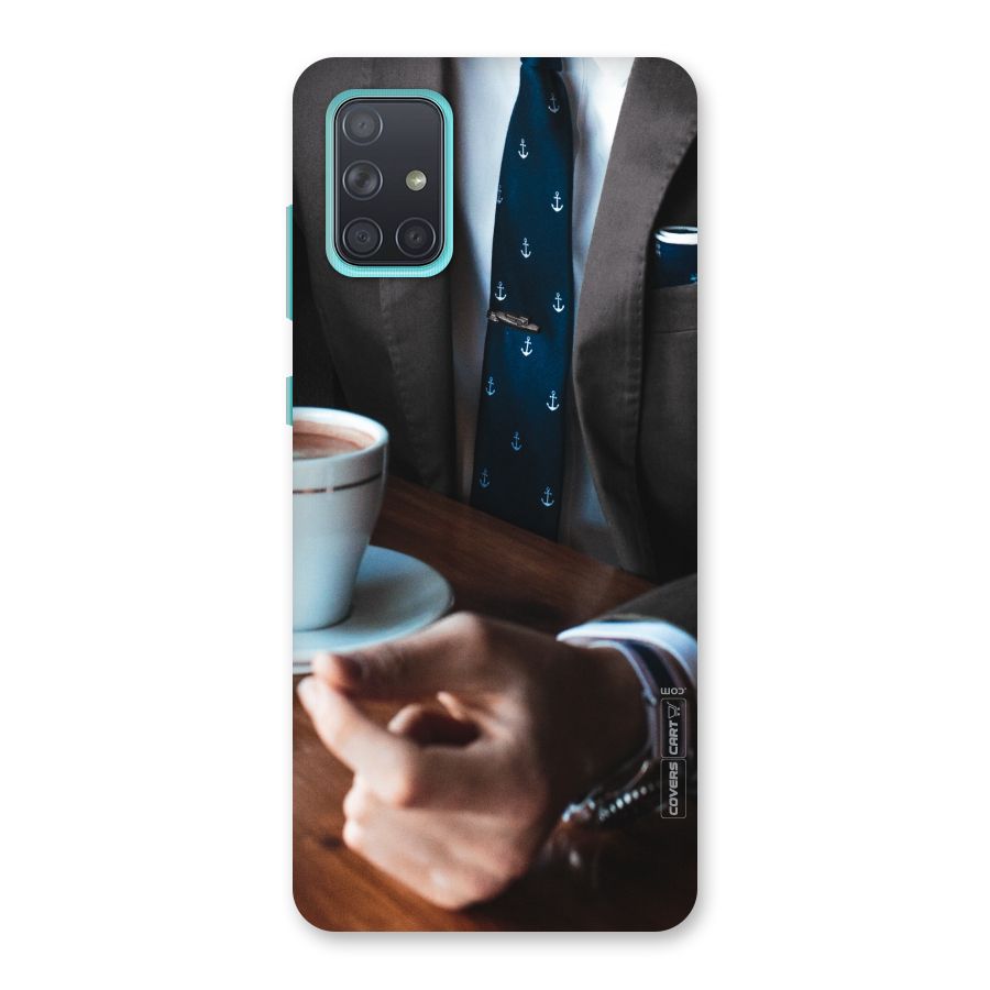 Dapper Suit Back Case for Galaxy A71