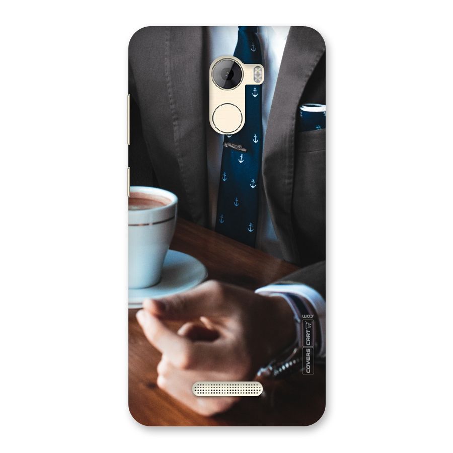 Dapper Suit Back Case for Gionee A1 LIte