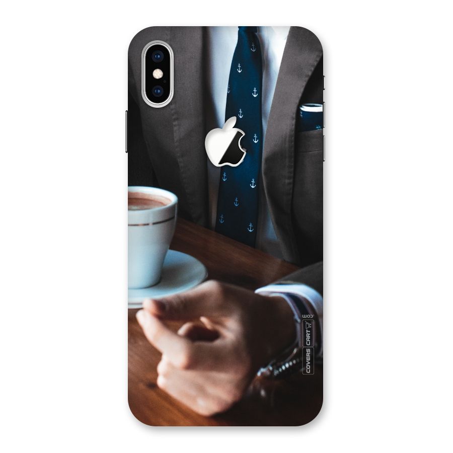 Dapper Suit Back Case for iPhone XS Max Apple Cut