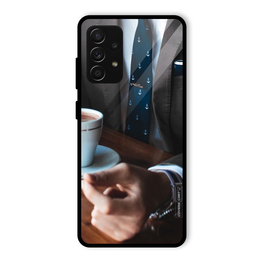 Dapper Suit Glass Back Case for Galaxy A53 5G