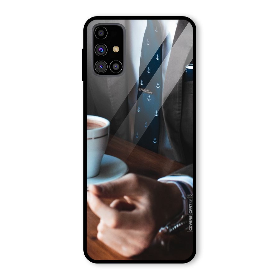 Dapper Suit Glass Back Case for Galaxy M31s