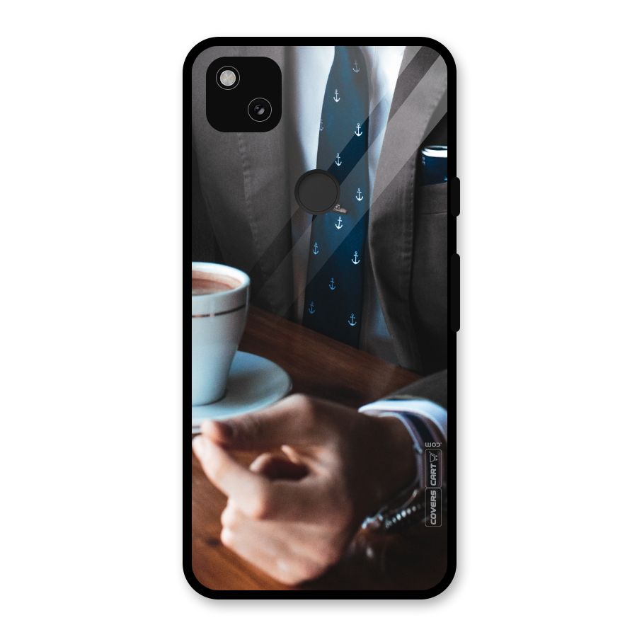 Dapper Suit Glass Back Case for Google Pixel 4a