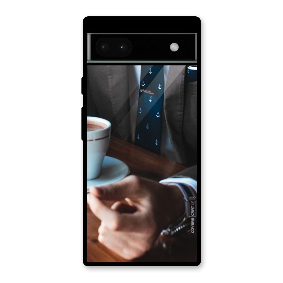 Dapper Suit Glass Back Case for Google Pixel 6a