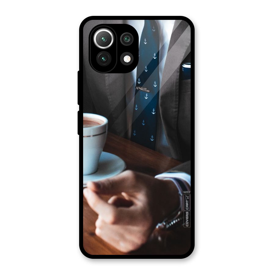 Dapper Suit Glass Back Case for Mi 11 Lite NE 5G