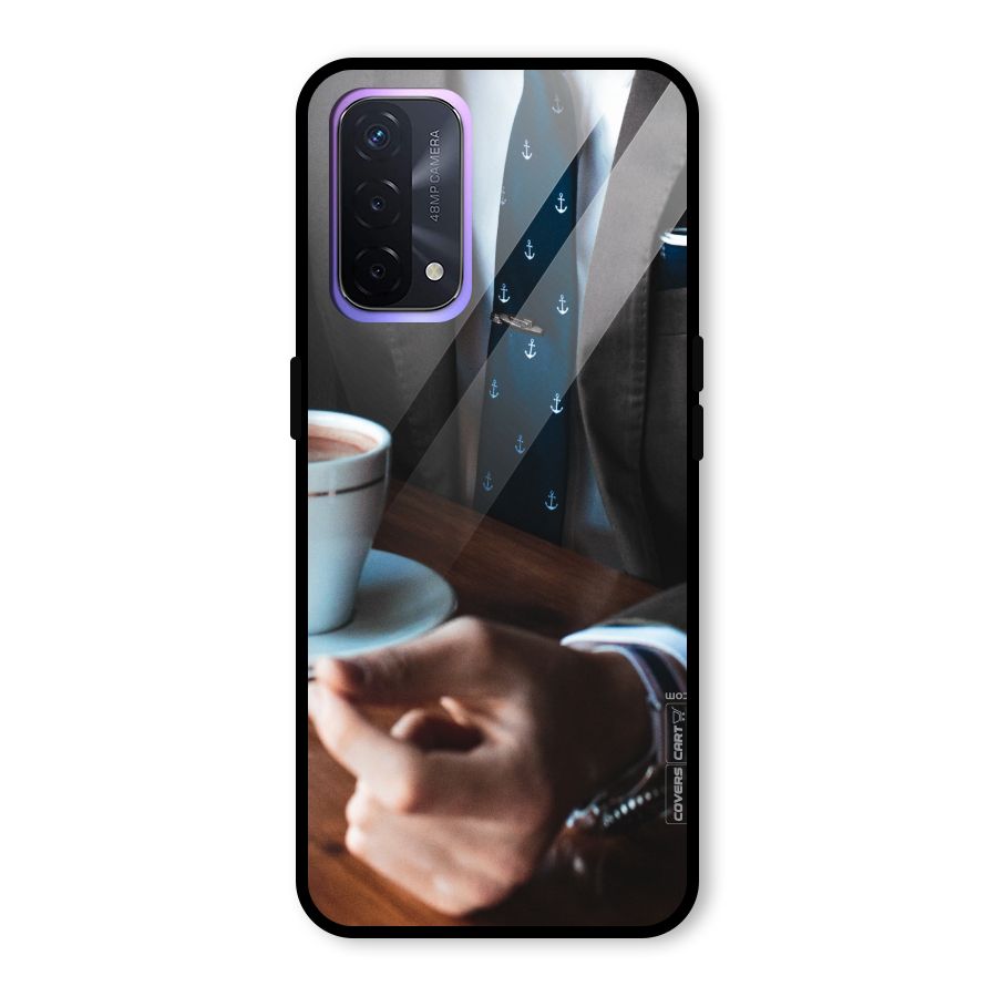 Dapper Suit Glass Back Case for Oppo A74 5G