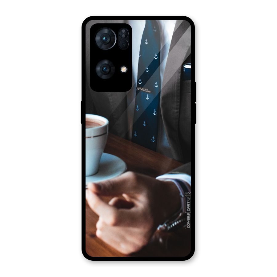 Dapper Suit Glass Back Case for Oppo Reno7 Pro 5G