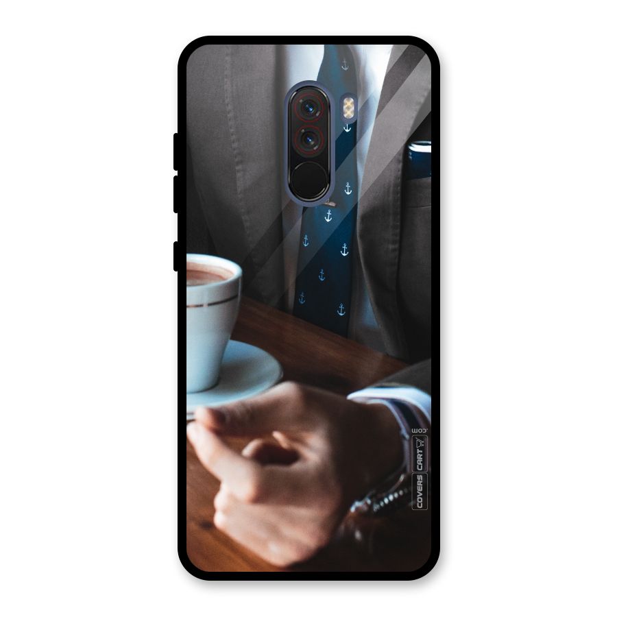 Dapper Suit Glass Back Case for Poco F1