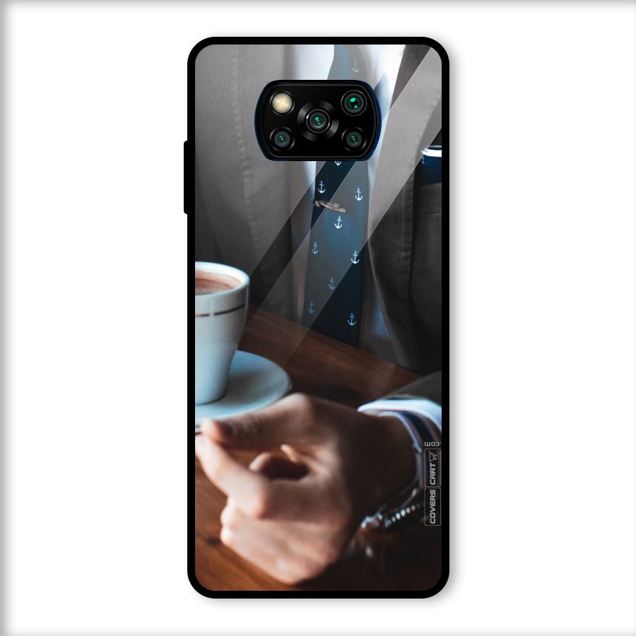 Dapper Suit Glass Back Case for Poco X3