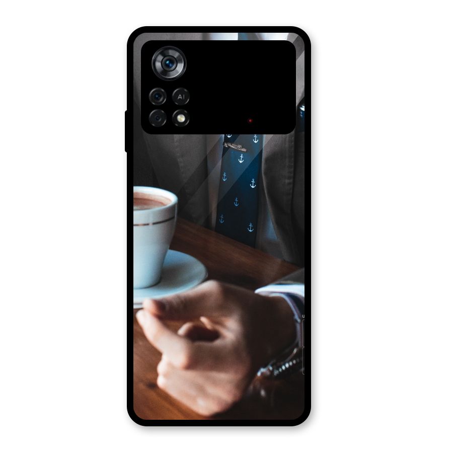 Dapper Suit Glass Back Case for Poco X4 Pro 5G