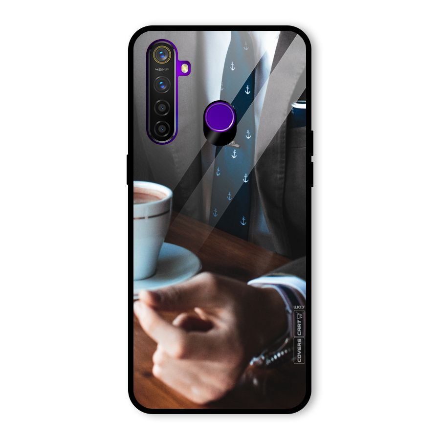 Dapper Suit Glass Back Case for Realme 5 Pro