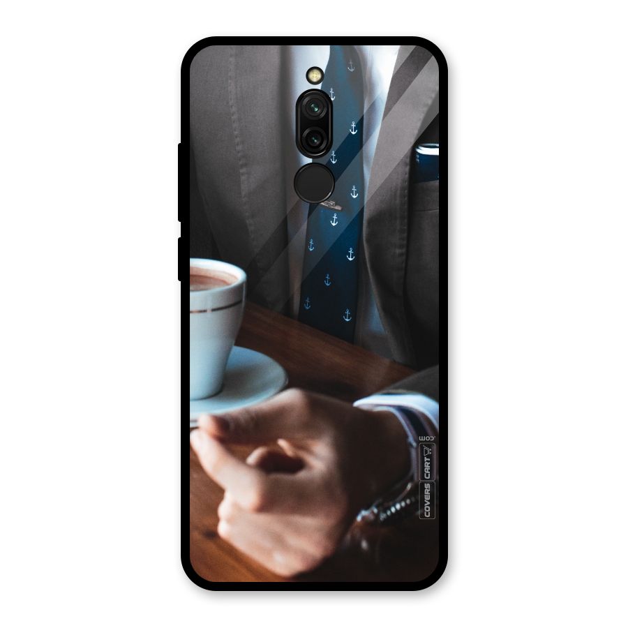 Dapper Suit Glass Back Case for Redmi 8